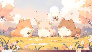 花丛三小只