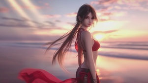 海边美女