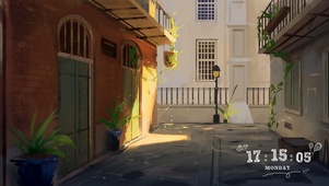 小巷阳光