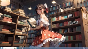 爱看书女孩