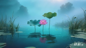 清新荷花