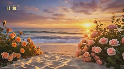4K 沙滩玫瑰