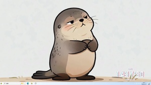 可爱小海豹桌面主题