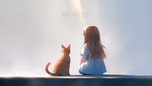 猫咪和女孩