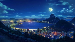 4K唯美宁静夜空