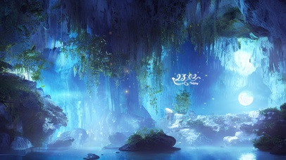 唯美梦幻洞穴仙境世界