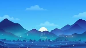 4K简约月夜