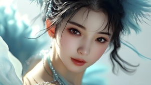 蓝色仙姬仙女神女美女17