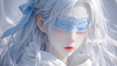 4k治愈问情蒙眼女孩