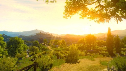 乡间温馨的日出