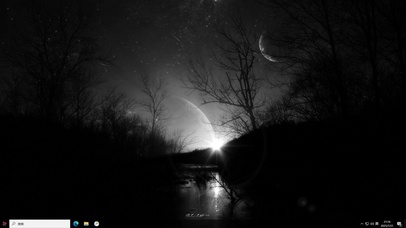 黑夜月湖—【主题桌面】