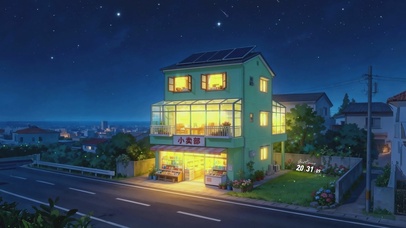 夜晚小卖部