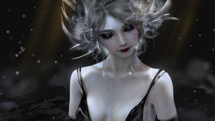 黑白 女孩
