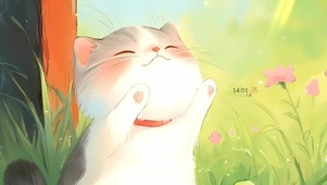 顽皮的猫咪