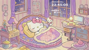 Hellokitty猫睡觉