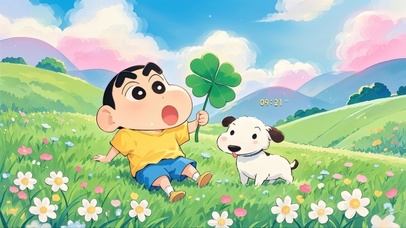 春光明媚幸运加倍