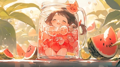 4K清凉夏日西瓜宝贝