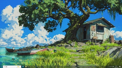 风过浅滩-桌面主题