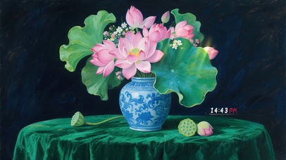 含苞待放的荷花