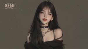 甜美爱笑女生