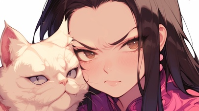 傲娇少年与猫咪