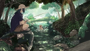 罗小黑战记-师徒钓鱼