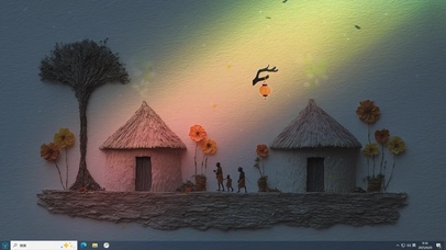 花伴草舍-桌面主题