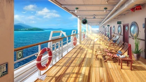 4K唯美治愈夏日游艇海景
