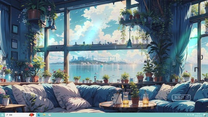 面朝大海（随视角移动）