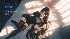 她的微笑如天使般温柔