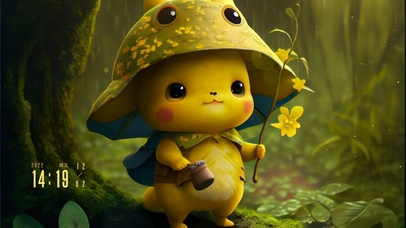 森林探险皮卡丘