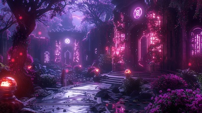 赛博霓虹神秘魔法学院