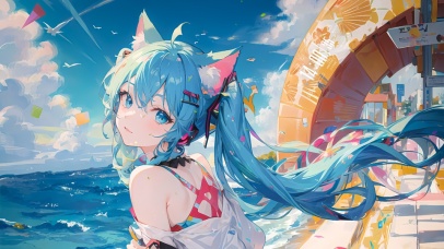 AI-海边初音