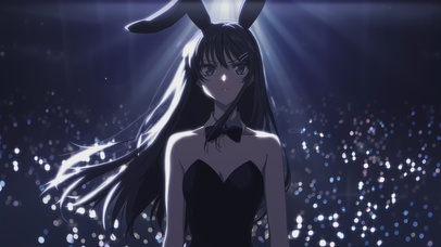 黑色系兔耳朵女孩