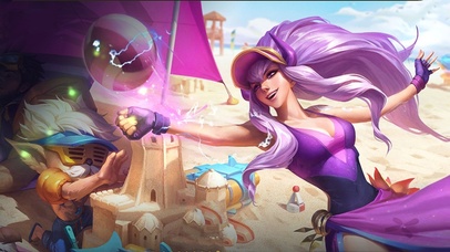 LOL暗黑女神沙滩聚会