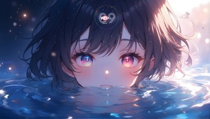 水中动漫少女