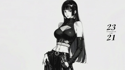 黑发少女