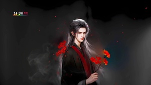 拿花的人