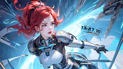 4K绝地求生的机甲美女