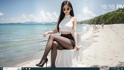 海边吊带美女 清纯御姐