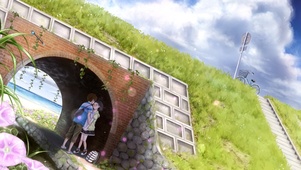 避雨情侣
