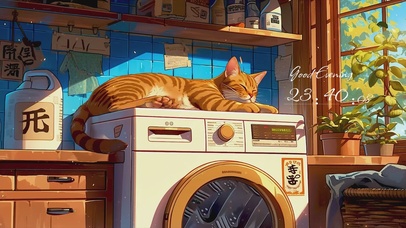 午后阳光里慵懒的橘猫