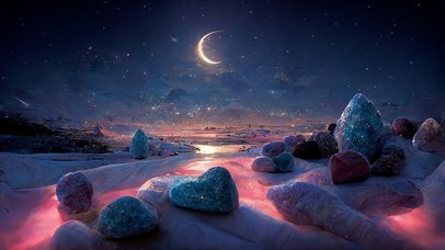 ai原创艺术   静匿星河