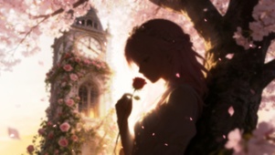 樱花下