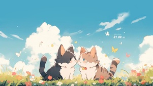 风景与猫咪