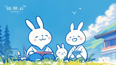 治愈动漫小兔子