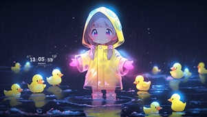 下雨了鸭