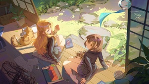 吃西瓜的少女