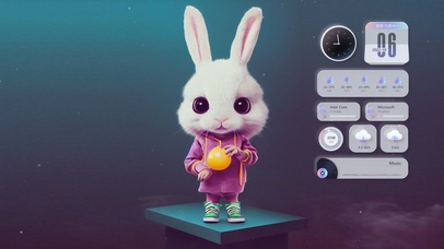 4k酷炫运动兔兔