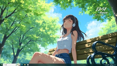 清新主题 听春风的声音